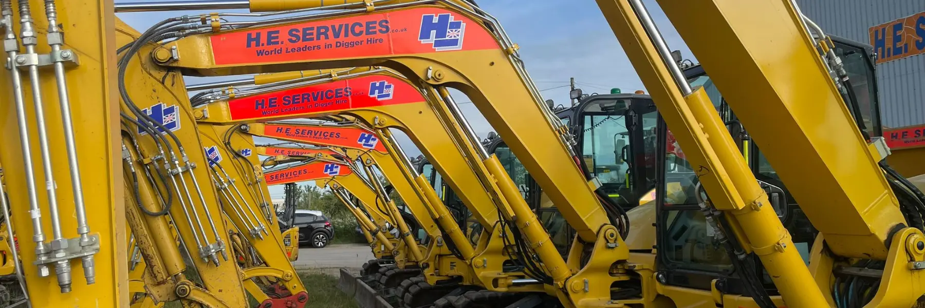 long reach digger hire