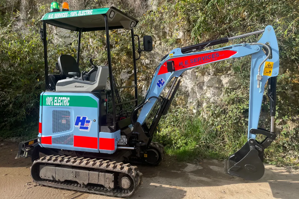 Hire an electric digger