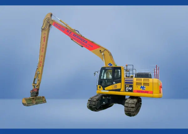 Komatsu Long reach excavator hire