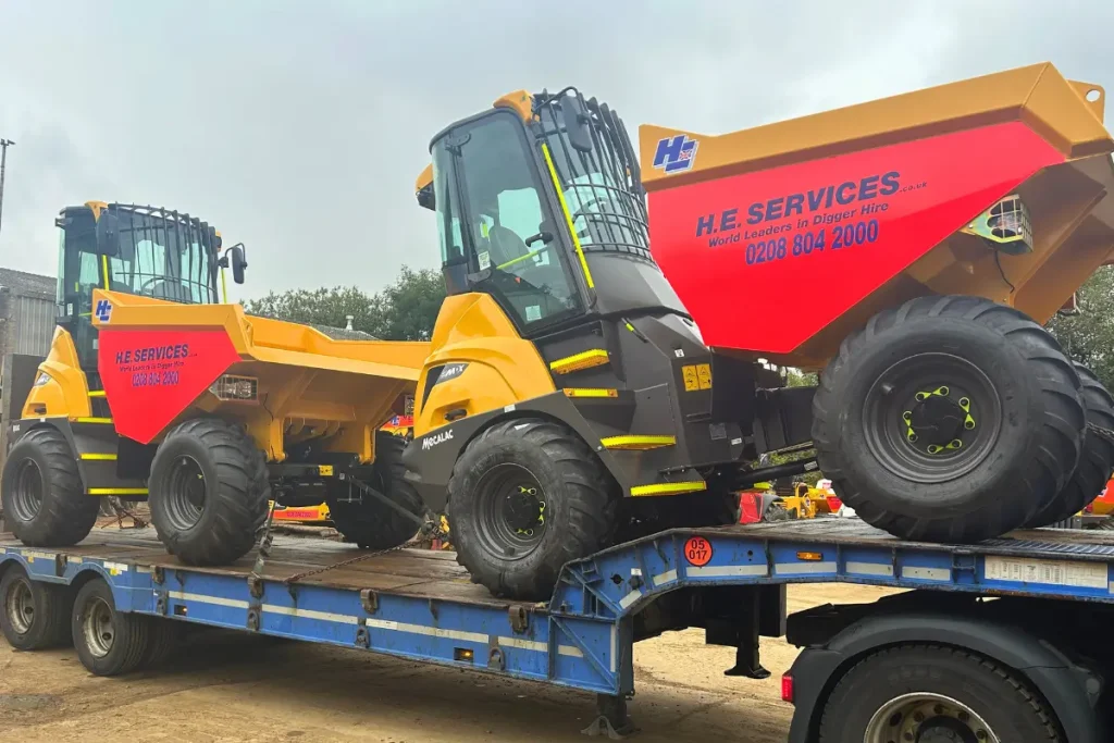 Plant Rental UK - Mecalac 9 Tonne cabbed dumper hire
