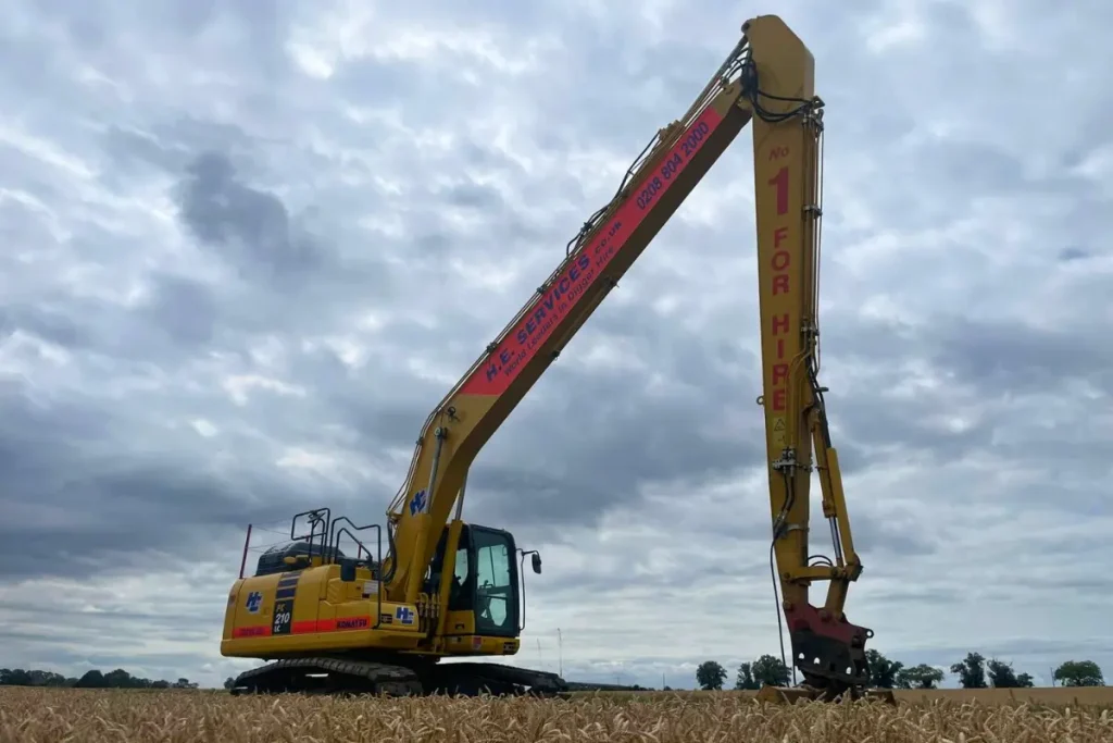 Long reach digger rental