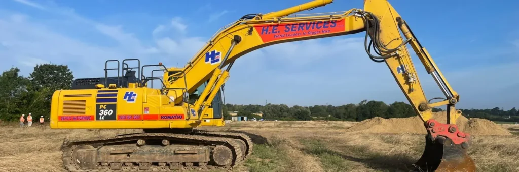 Machinery rental - plant rental - komatsu excavator