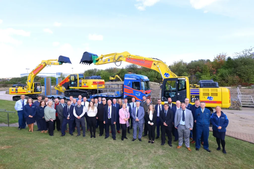 H. E. Services major Marubeni Komatsu Order