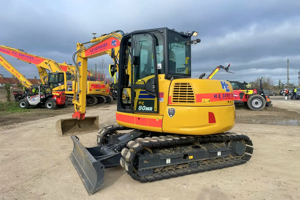 Mini and Midi Digger Hire - Komatsu PC80 Midi Digger Hire