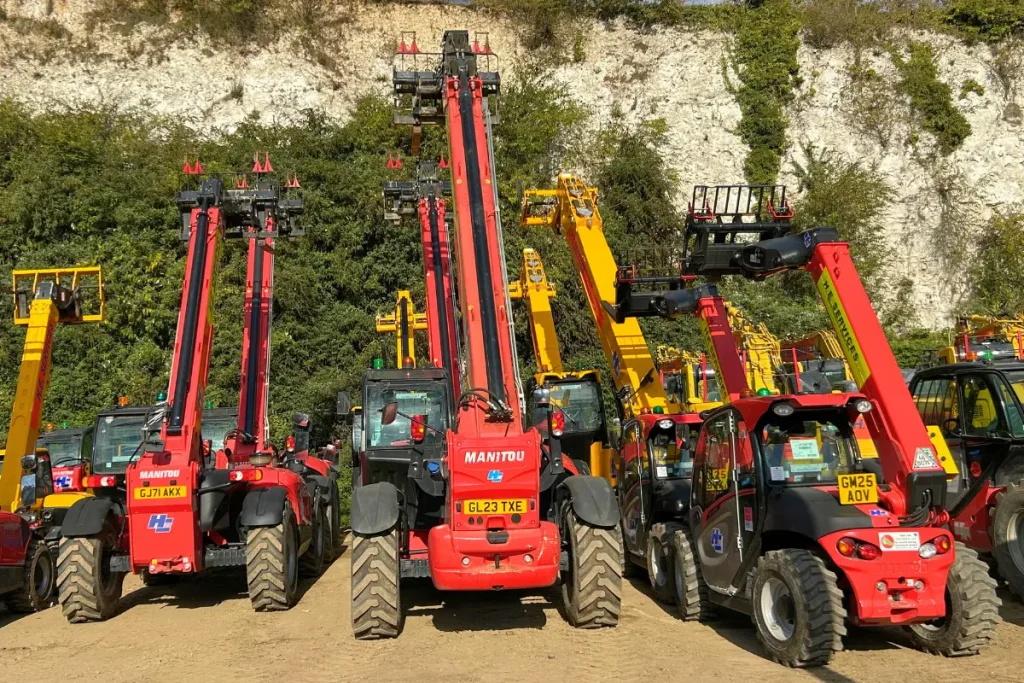 Manitou Telehandler hire - H. E. Services