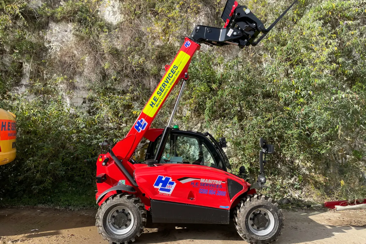 Manitou Telehandler hire - H. E. Services