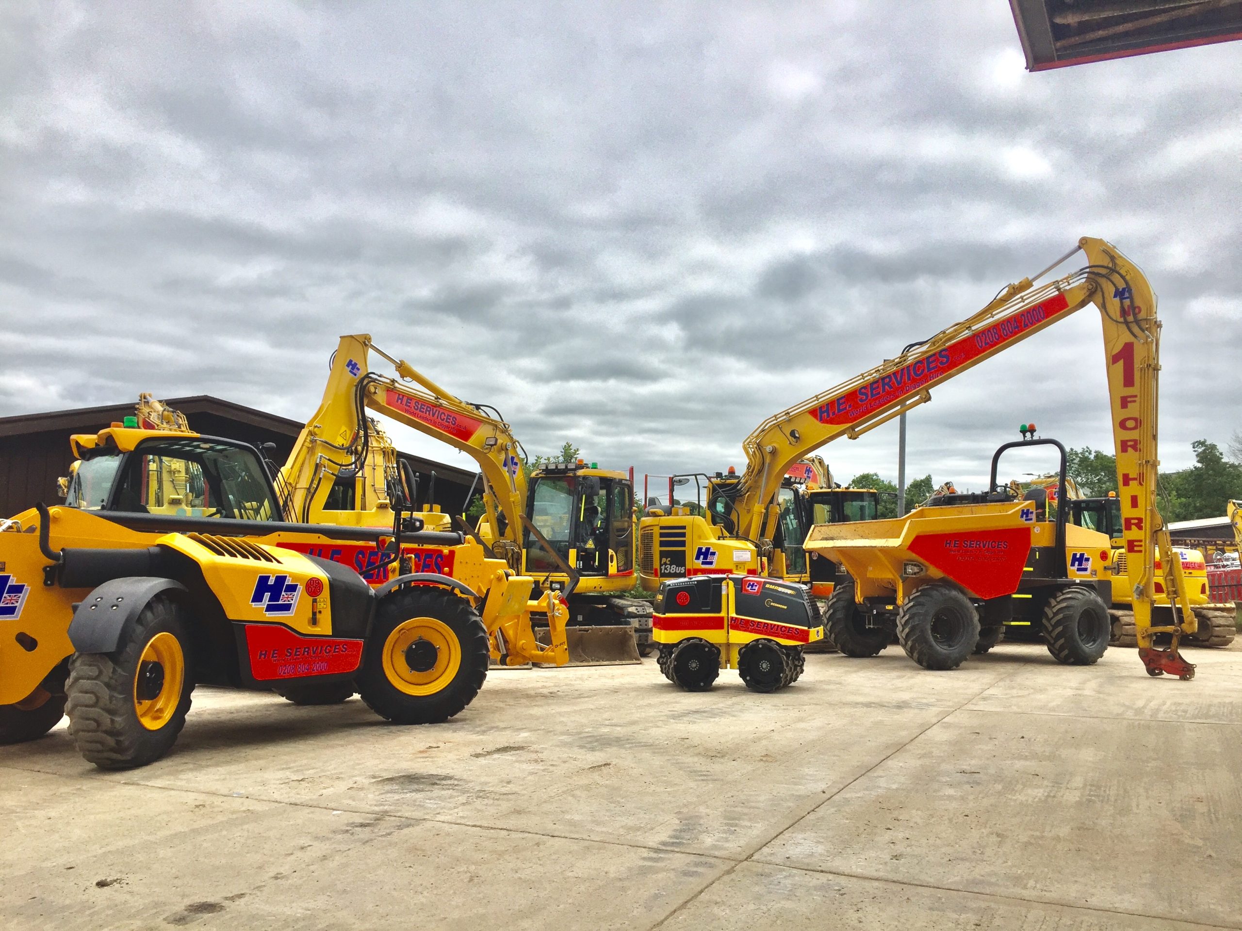 H. E. Services machines for hire - Exeter Depot